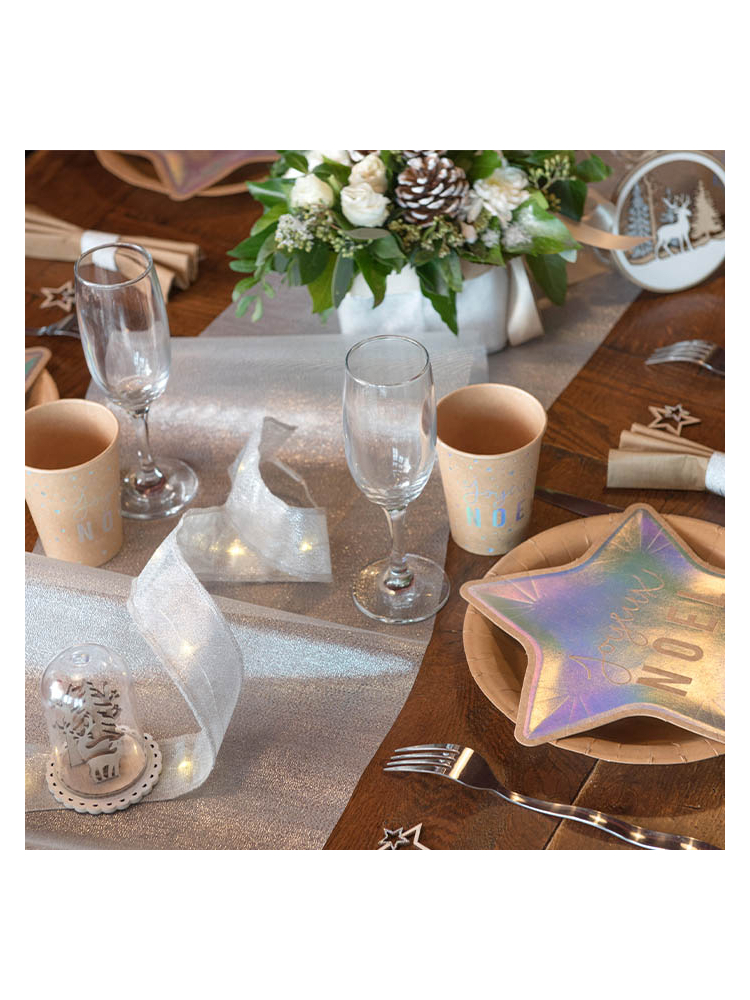 Santex Metallic Silver Table Runner main product photo