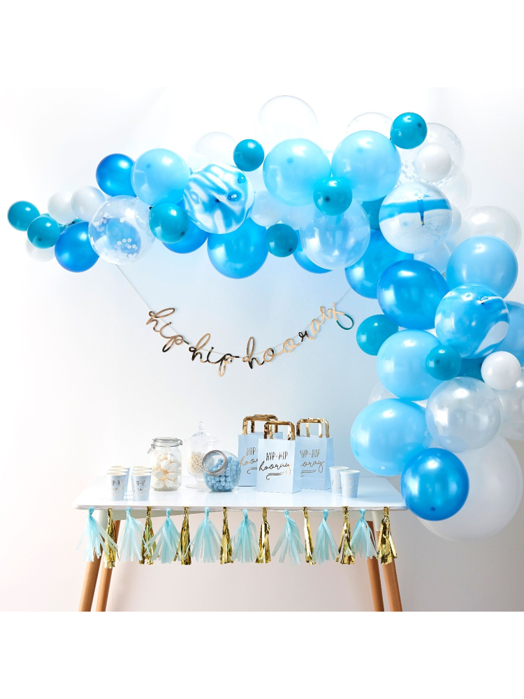 Ginger Ray BA-308 Blue Balloon Arch main product photo