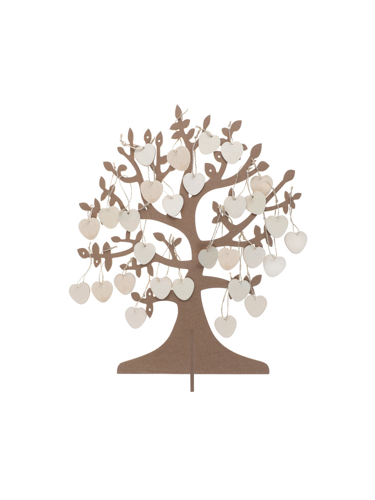 Wishes Tree with Wooden Hearts (50 pieces) main product photo