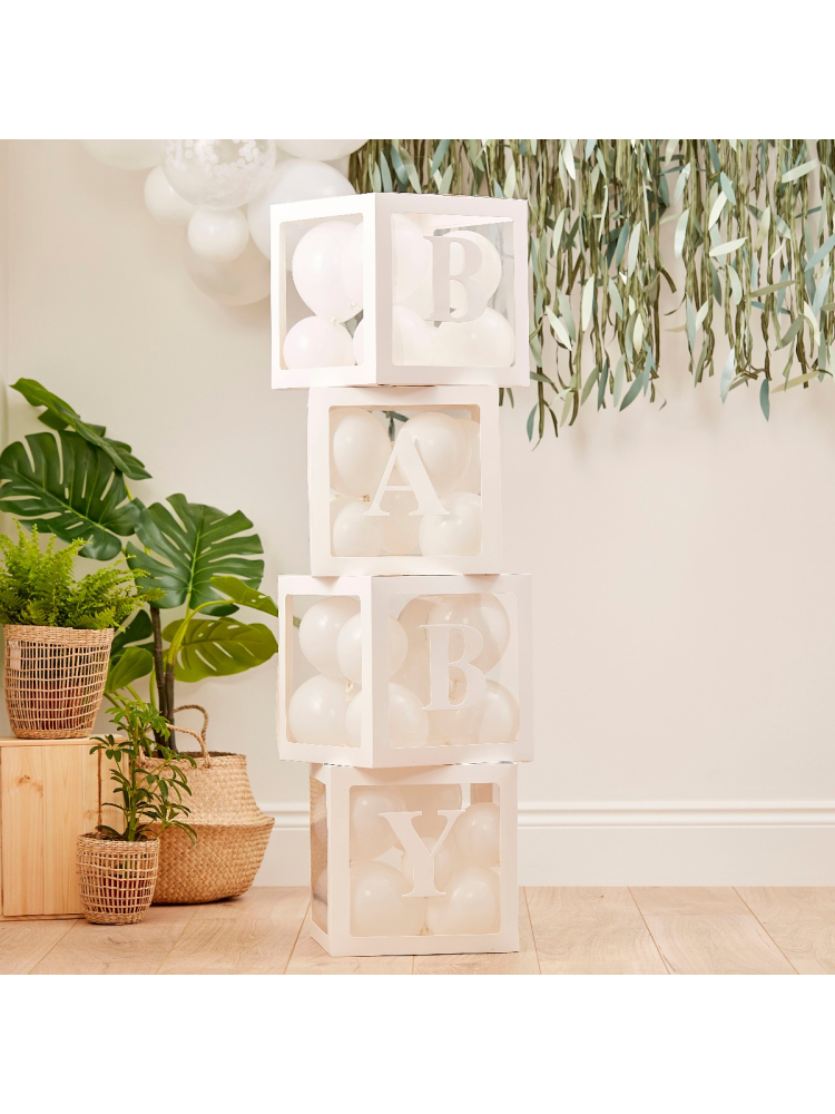 Ginger Ray BAB-113 Botanical Baby Baby Blocks main product photo