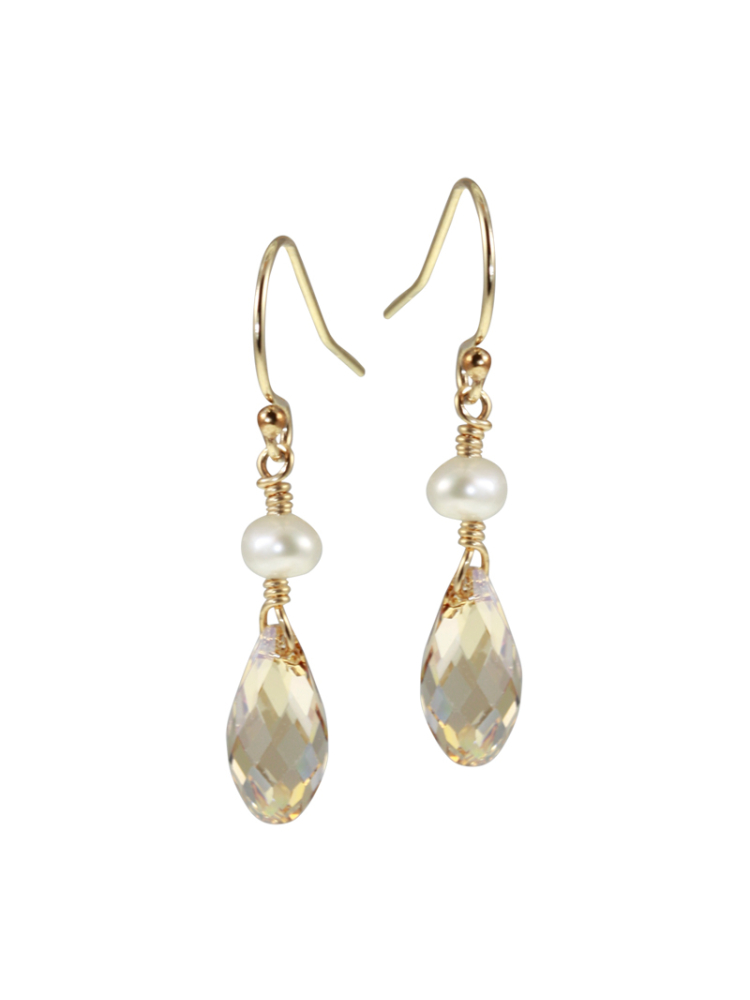 Juvelan Golden Wedding Earrings main product photo