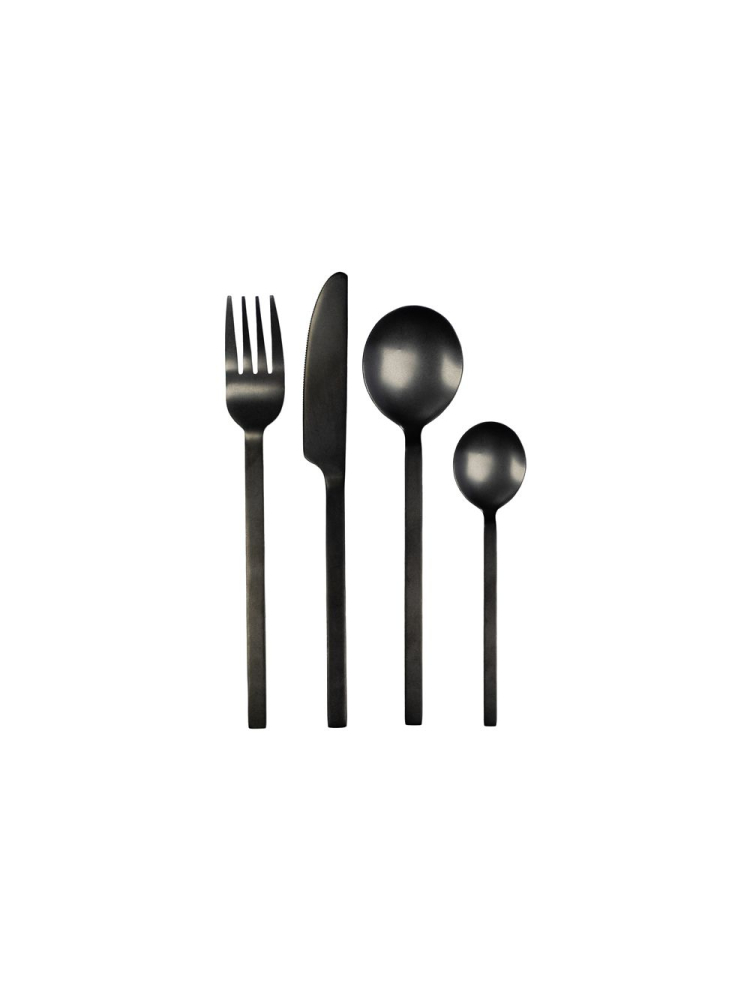 Leeff Cutlery Charlot, set of 16 black main product photo