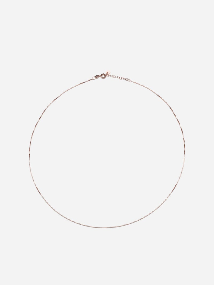 Abrazi Box Chain Necklace Rose-M main product photo
