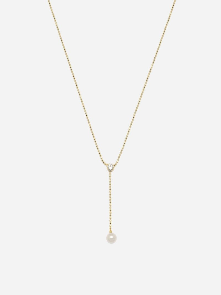 Abrazi Lovey Pearl Necklace Gold main product photo