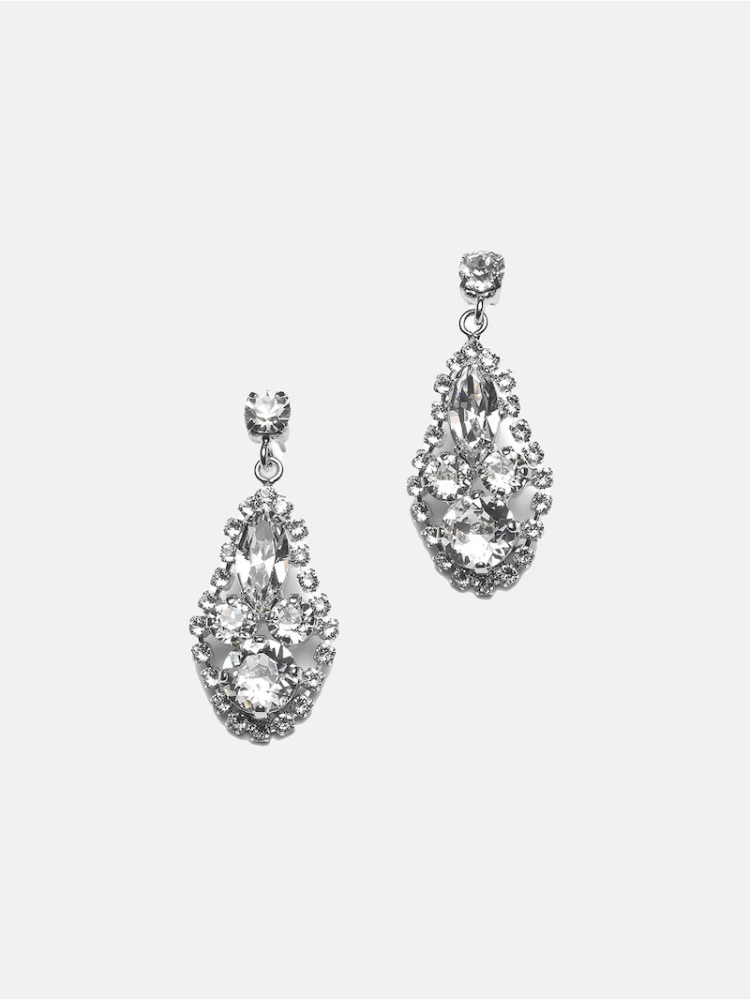 Abrazi Earrings Adele Swarovski Silver main product photo