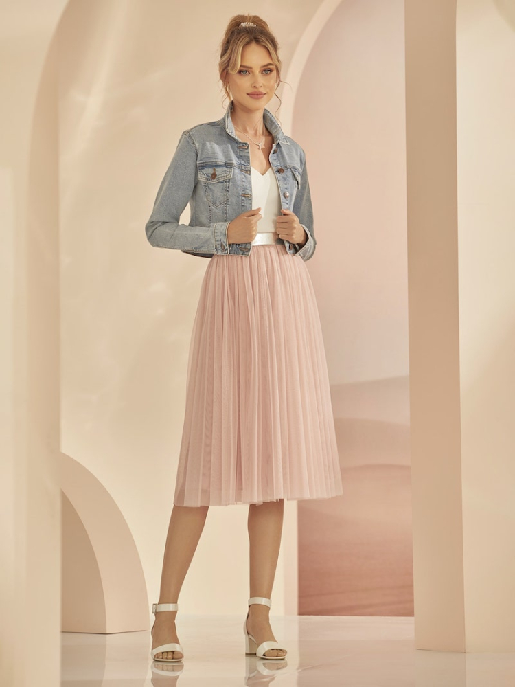 Bianco Evento Ravenna Skirt Pink main product photo