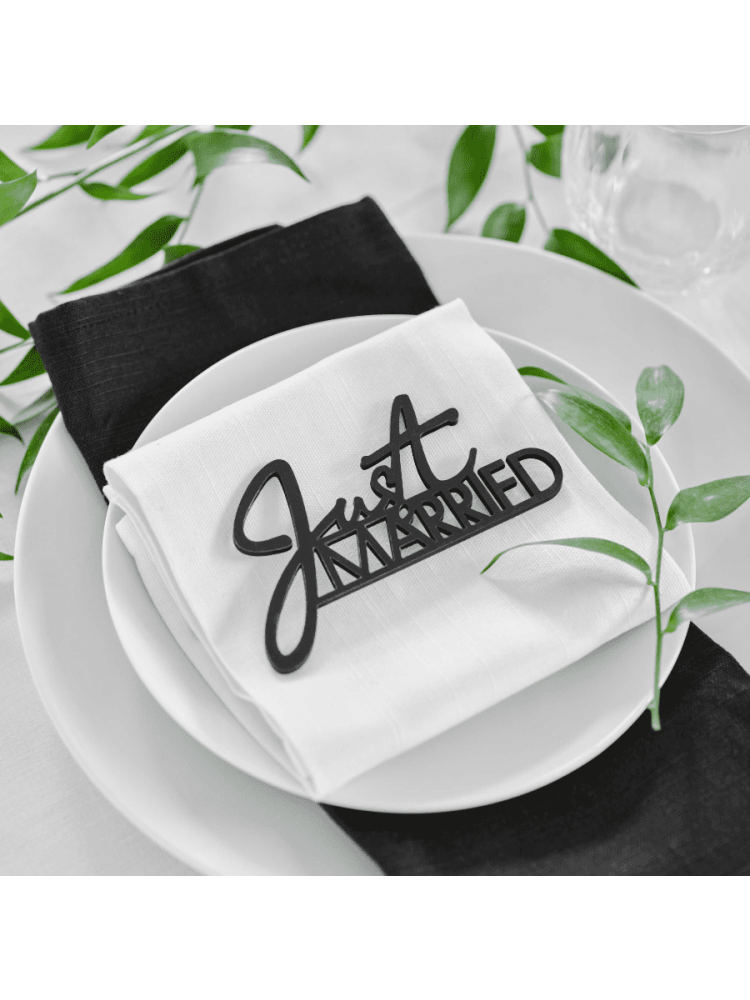 Ginger Ray BW-420 Black Wooden Table Sign main product photo