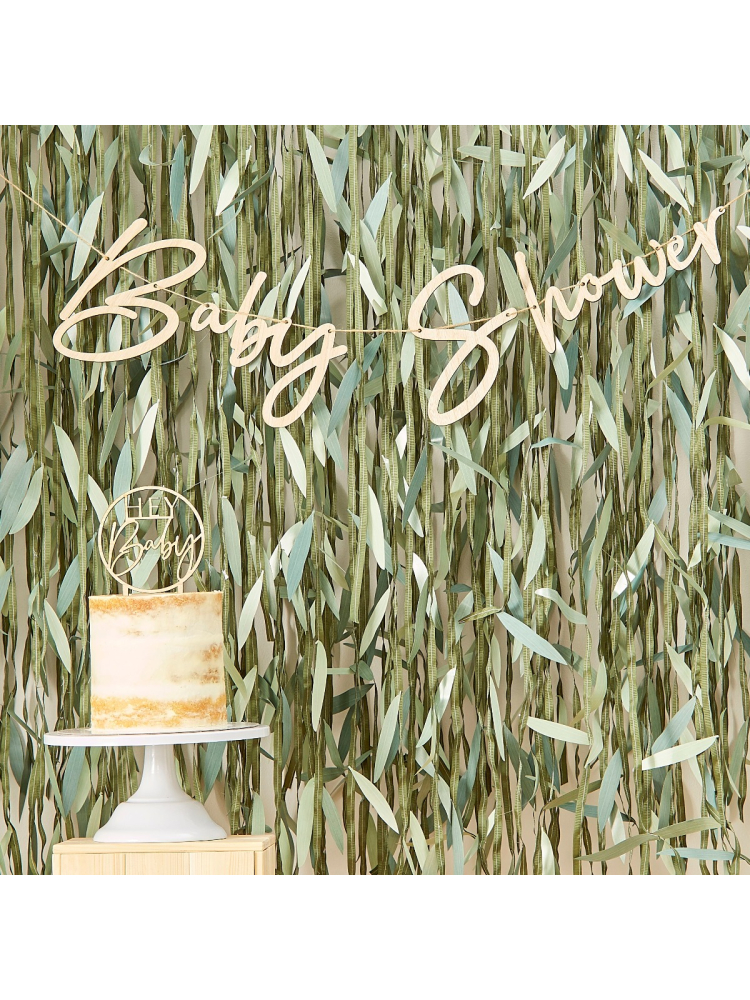 Ginger Ray BAB-127 Botanical Baby Wooden Bunting main product photo