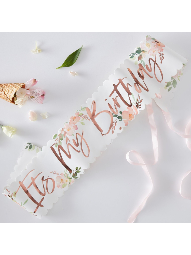 Ginger Ray DF-820 Ditsy Floral Sash main product photo
