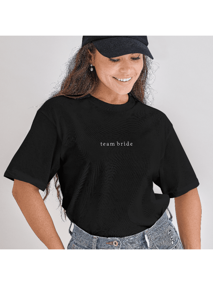 Ginger Ray HEN-155 Size S Team Bride T-shirt Black main product photo