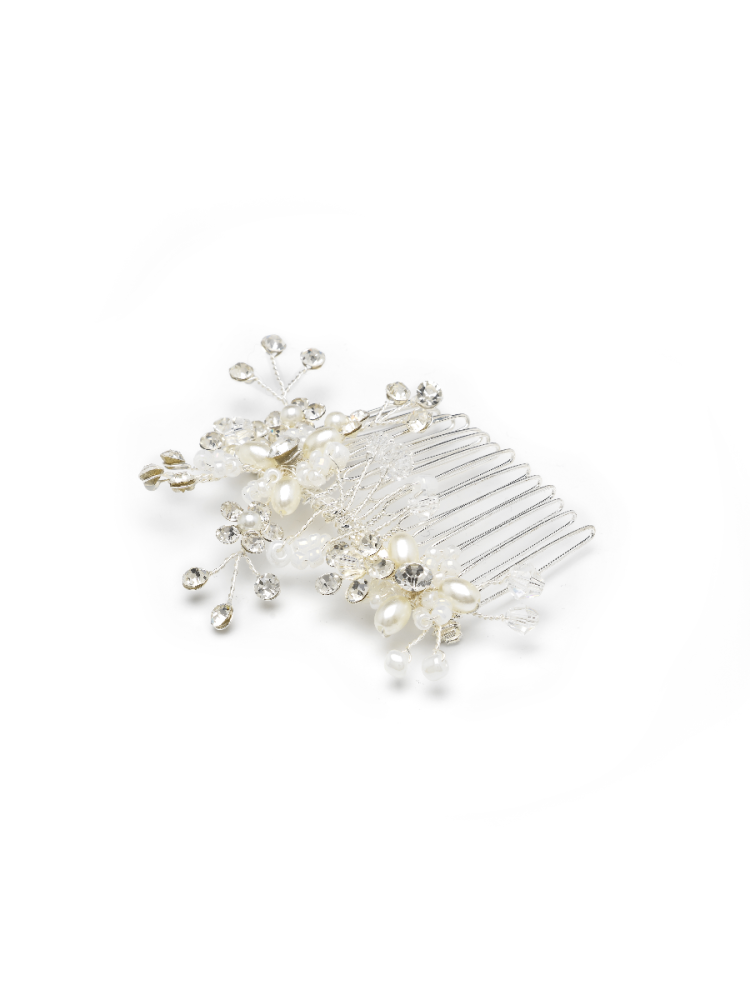 Abrazi Lily Hair Comb Silver main product photo