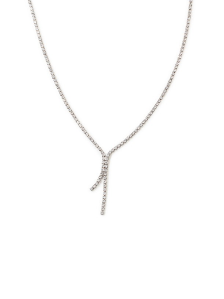 Abrazi Jet Necklace Silver main product photo