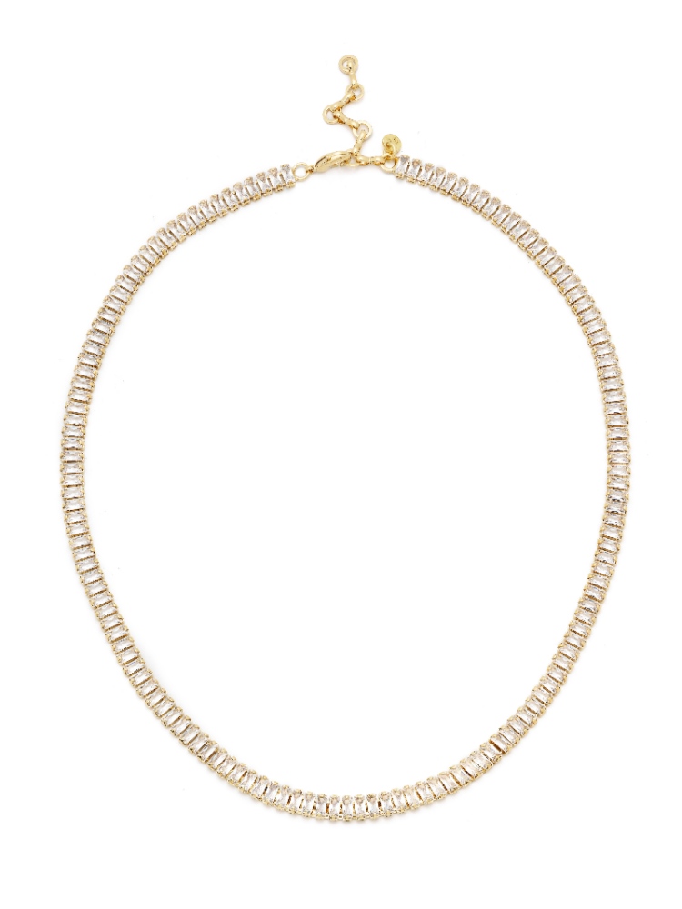 Abrazi Baguette Necklace Gold main product photo