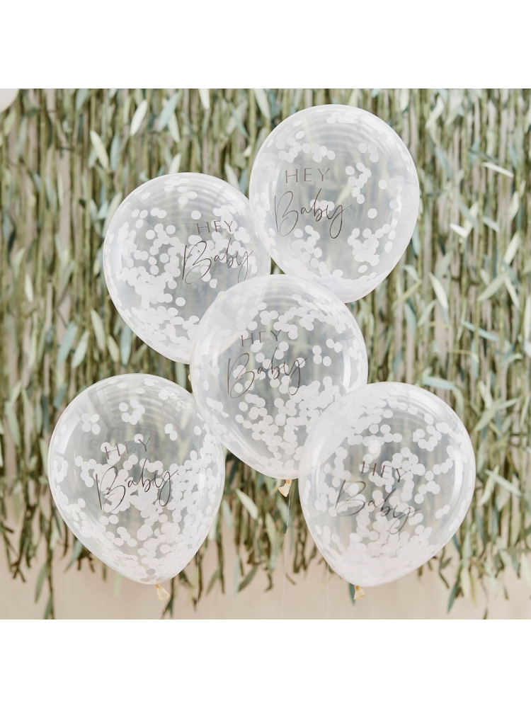 Ginger Ray BAB-125 Botanical Baby Confetti Balloons main product photo