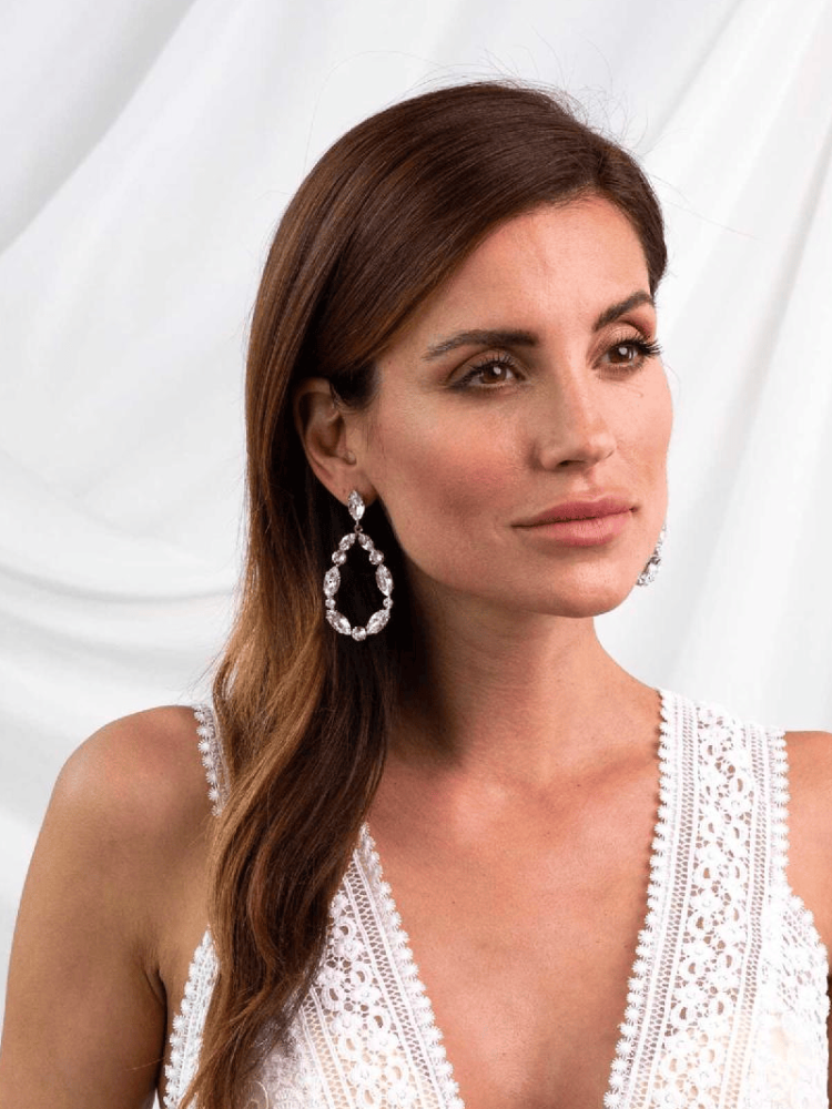 Abrazi Earrings Jane Swarovski Silver main product photo