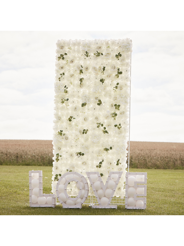 Ginger Ray PAMA-101 White Rose Backdrop main product photo