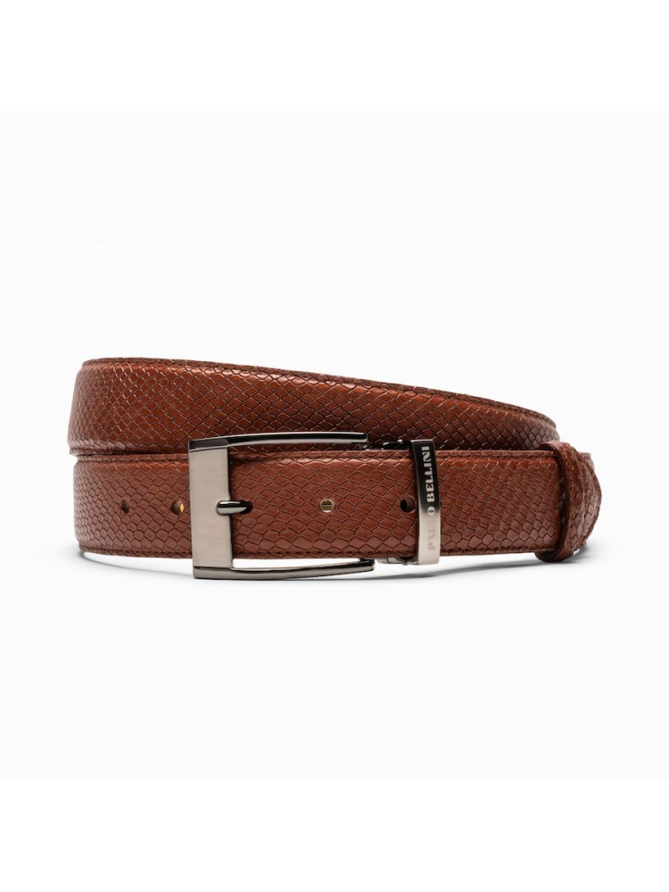 Paulo Bellini Fasano Belt Serp Cognac main product photo