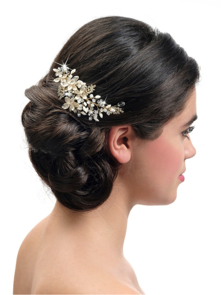 Poirier BB-432 Gold Hair Comb main product photo