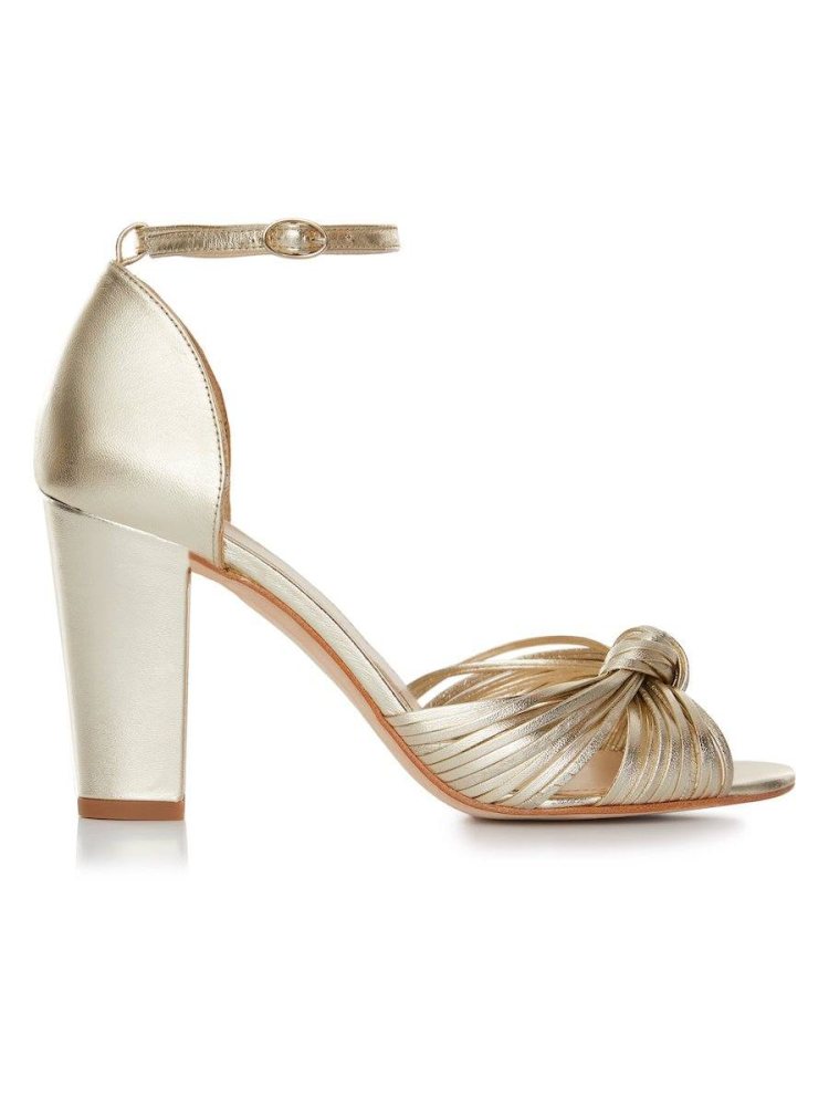 Rachel Simpson Harper Wedding Shoes Gold main product photo