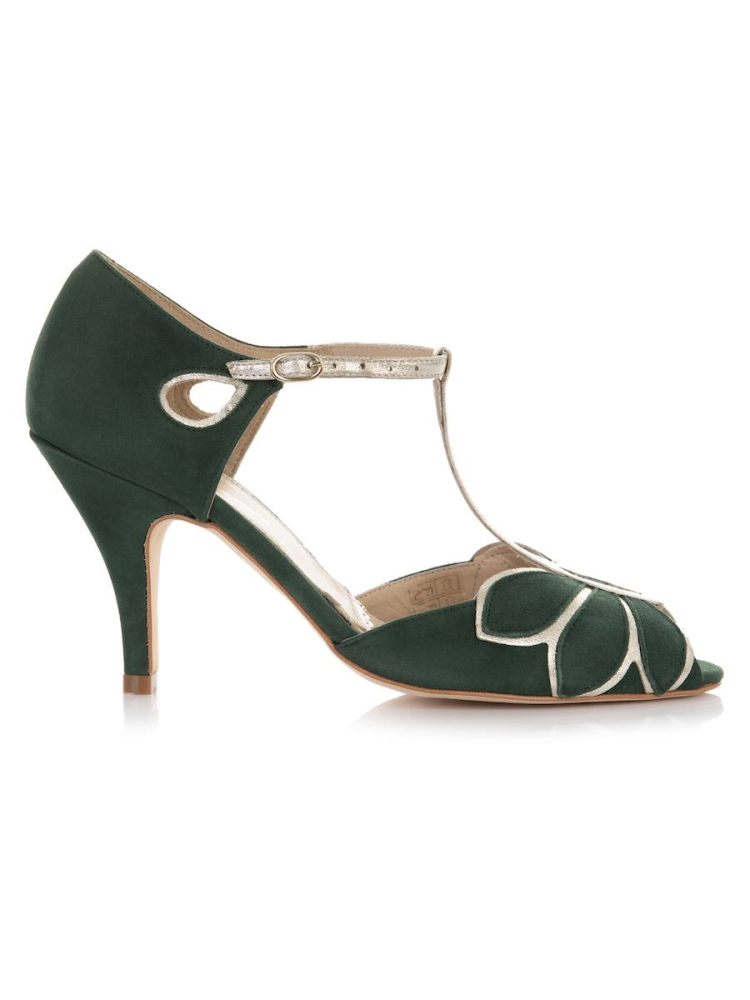 Rachel Simpson Mimosa Wedding Shoes Green main product photo