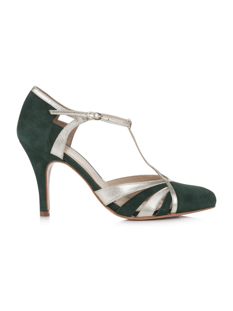 Rachel Simpson Paloma Wedding Shoes Green main product photo