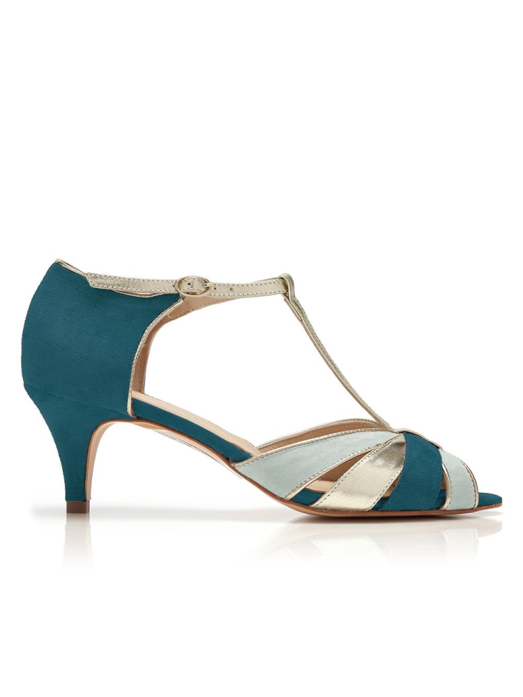 Rachel Simpson Maya Wedding Shoes Teal main product photo
