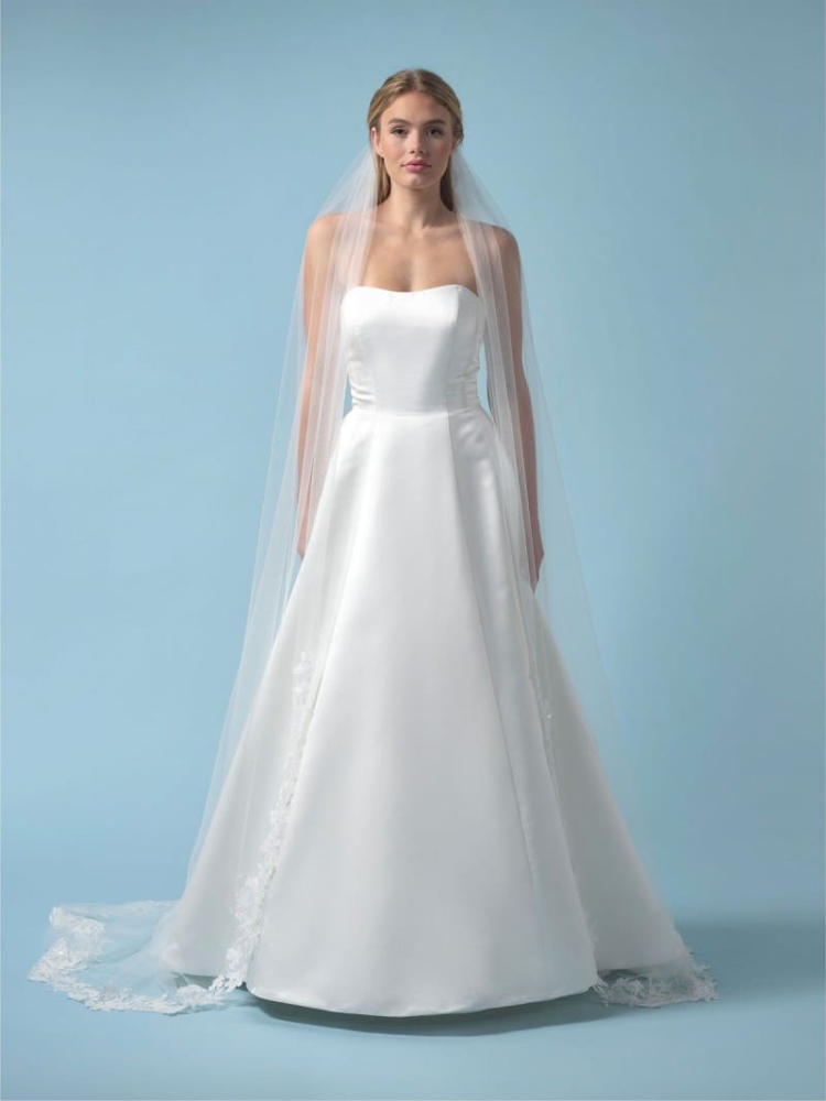 Poirier S428-280-SOFT Veil Flower Lace Edge - 280 cm main product photo