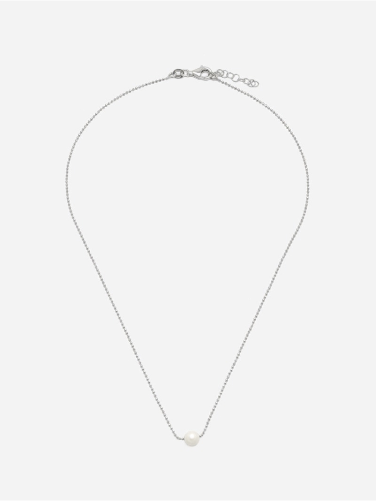 Abrazi Jess Pearl Necklace Silver main product photo
