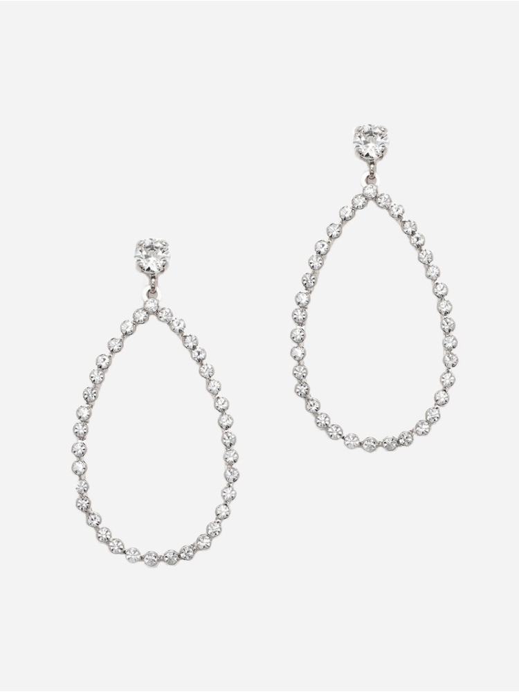Abrazi Earrings Nina Swarovski Silver main product photo