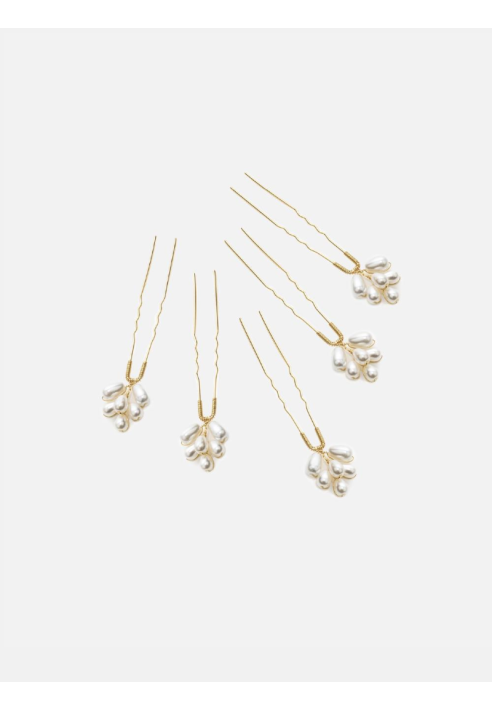 Abrazi Hairpins Perla gold ()