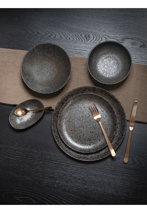 POMAX- OSAWA - Cutlery set 16-piece 18/10 - Stainless steel - Copper