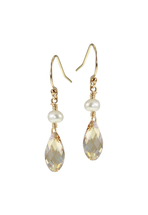 Juvelan Golden Wedding Earrings ()
