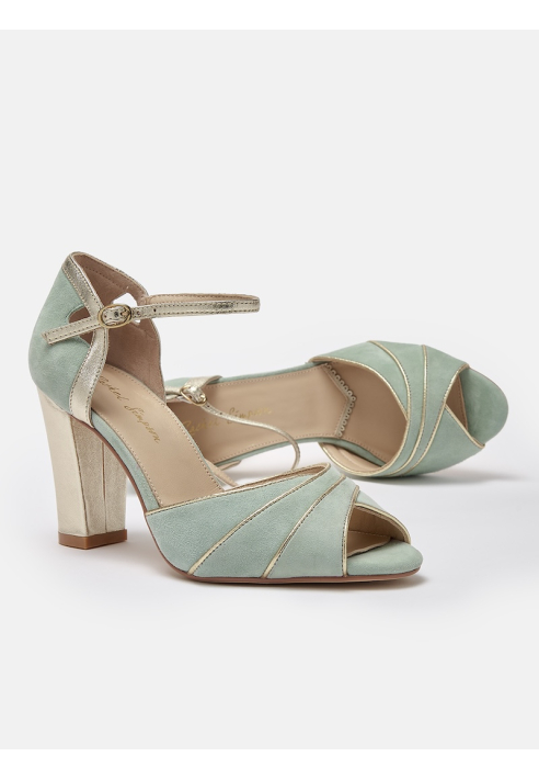Rachel Simpson Lauren Bridal Shoes Mint Green