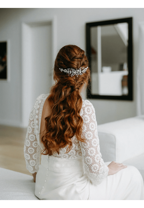 Lizeron Agathe Hair Comb White ()