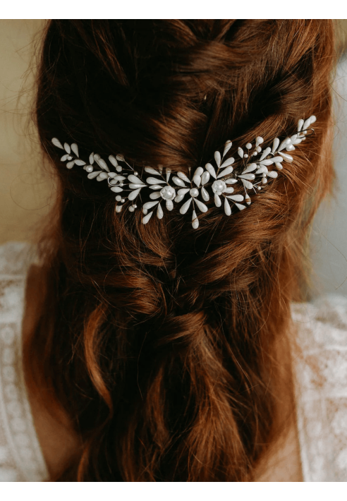 Lizeron Agathe Hair Comb White