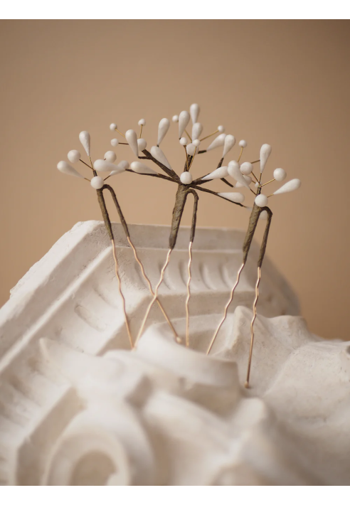 Lizeron Elise Hair pins White