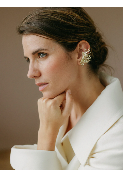 Lizeron Iris Earrings Gold ()