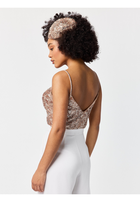 Poirier T-75423 Top | Sequins