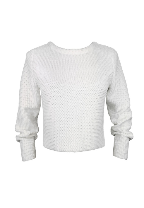 Forever & Eva P5344 Bridal Sweater with Satin Band