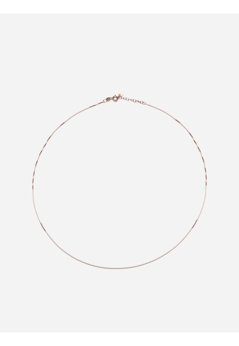 Abrazi Box Chain Necklace Rose-M ()