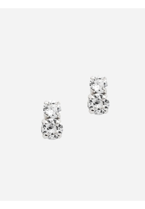 Abrazi Earrings Ava Double Silver ()