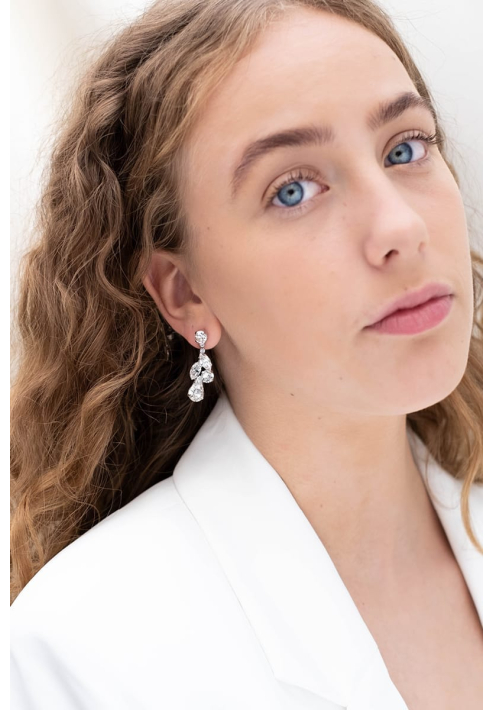 Abrazi Earrings Zoe Swarovski Silver ()