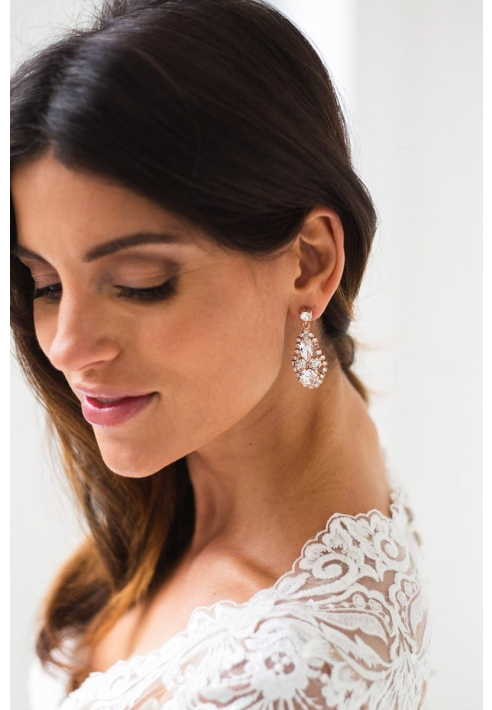 Abrazi Earrings O6-RND-SKT-Rose