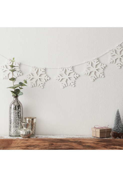 Ginger Ray SNOW-200 Snow Place Like Home Bunting