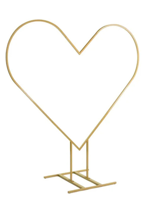 Heart Backdrop Stand Gold ()