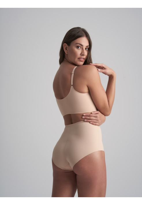 BYE BRA Sculpting Mid Waist Brief Beige ()