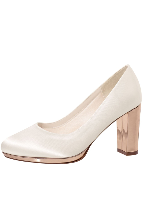 Rainbow Club Clair Rose-Gold Bridal Shoes ()
