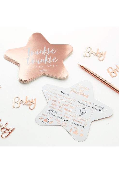 Ginger Ray TW-812 Twinkle Twinkle Advice Cards