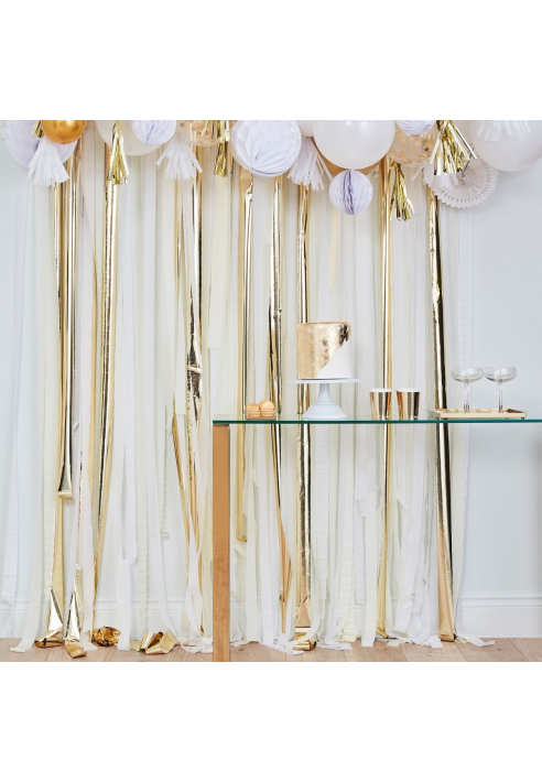 Ginger Ray MIX-188 Mix It Up Gold Metallic Backdrop