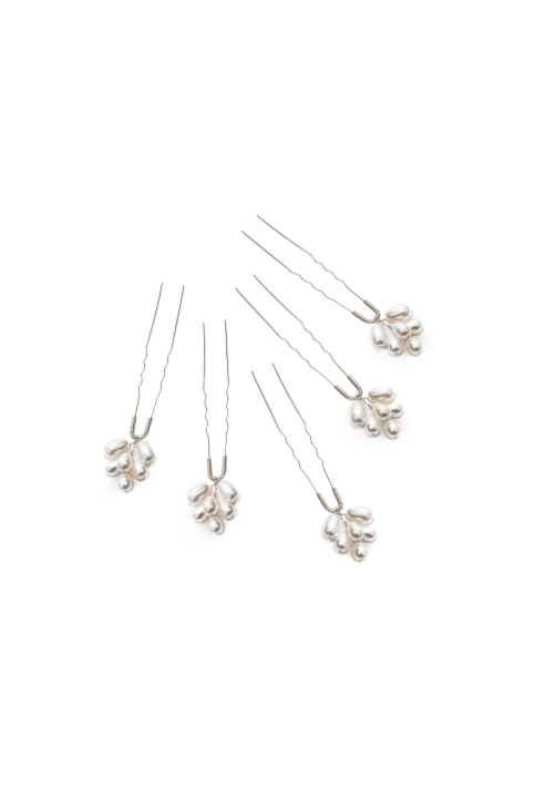 Abrazi Perla Hairpins Silver